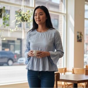 Thread & Supply // Bell Sleeve // Peplum Top